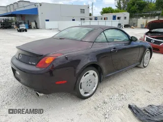 2002 Lexus SC 430 z VIN JTHFN48Y720002987, wystawiony jako Copart lot #55450785 z przebiegiem 91 164 mil mil oraz Szkody całkowita. Historia ofert i sprzedaży dostępna na DreamBid. Obrazek 3.