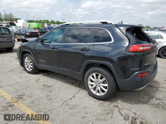 2016 Jeep Cherokee Limited with VIN 1C4PJMDS9GW267854, listed as a Copart auction lot 55031185 with 151,444 mi miles and Salvage title. Bid and sale history available at DreamBid. Image 2.