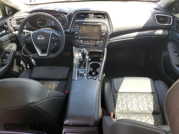 2020 Nissan Maxima Platinum with VIN 1N4AA6FV0LC366735, listed as a Copart auction lot 49395685 with 45,185 mi miles and Salvage Title. Bid and sale history available at DreamBid. Image 8.