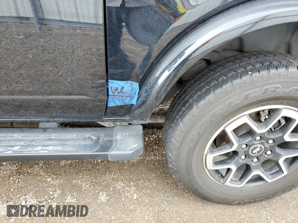 2023 Ford Bronco with VIN 1FMDE5AH4PLB13846, listed as a Copart auction lot 53741085 with 19,231 mi miles and Salvage title. Bid and sale history available at DreamBid. Image 13.