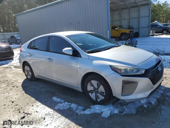 2017 Hyundai Ioniq Hybrid Blue with VIN KMHC65LC6HU027315, listed as a Copart auction lot 41711165 with 82,587 mi miles and Salvage Title. Bid and sale history available at carsss.com. Image 4.
