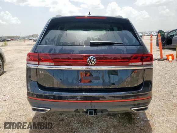 2025 Volkswagen Atlas SE with VIN 1V2WR2CA7SC538954, listed as a Copart auction lot 60905935 with 3,191 mi miles and Clean title. Bid and sale history available at DreamBid. Image 6.