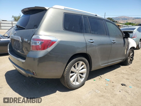 2010 Toyota Highlander Limited with VIN JTEJW3EHXA2041336, listed as a Copart auction lot 58574865 with Not provided miles and Salvage title. Bid and sale history available at DreamBid. Image 3.