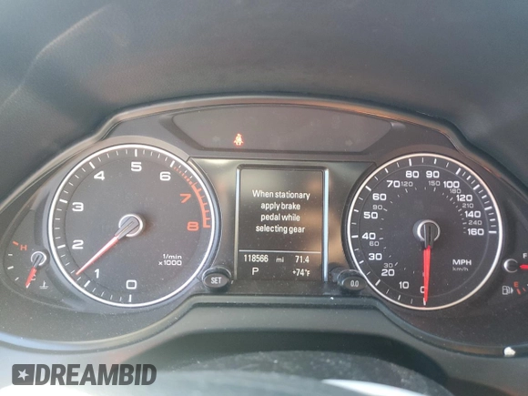 2014 Audi Q5 Premium Plus with VIN WA1LFAFP9EA032821, listed as a Copart auction lot 44739385 with 118,566 mi miles and Salvage title. Bid and sale history available at DreamBid. Image 9.