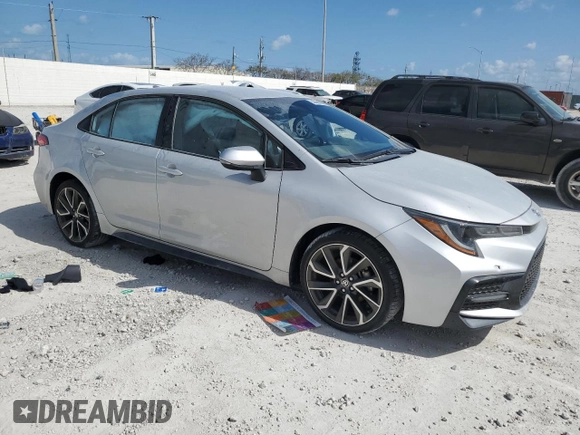 2022 Toyota Corolla SE with VIN 5YFS4MCE6NP110284, listed as a Copart auction lot 52669265 with 18,729 mi miles and Non Repairable. Bid and sale history available at carsss.com. Image 4.
