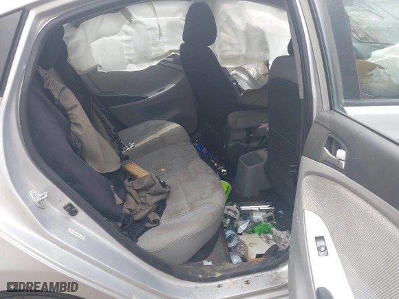 2014 Hyundai Accent GLS with VIN KMHCT4AE5EU597325, listed as a IAAI auction lot 42005445 with 1 mi miles. Bid and sale history available at carsss.com. Image 8.