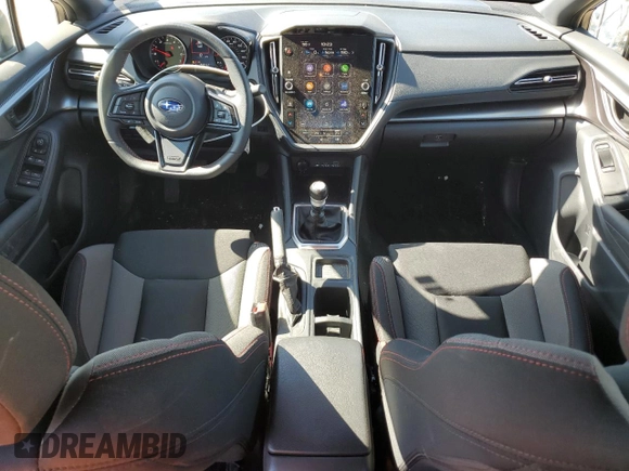 2024 Subaru WRX with VIN JF1VBAB63R9804802, listed as a Copart auction lot 55690155 with 5,915 mi miles and Salvage title. Bid and sale history available at DreamBid. Image 8.