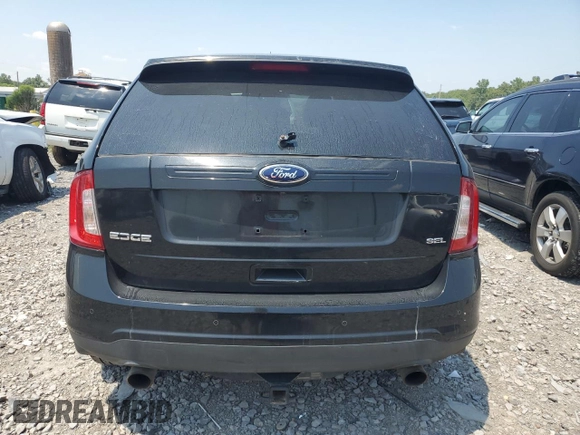2013 Ford Edge SEL with VIN 2FMDK3JC2DBC37496, listed as a Copart auction lot 66150404 with 205,143 mi miles and Salvage Title. Bid and sale history available at carsss.com. Image 6.