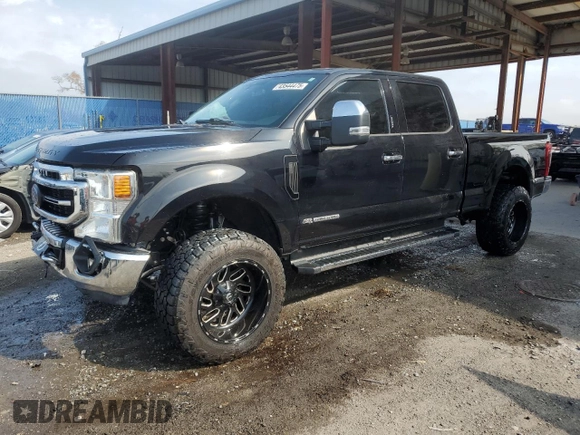 2021 Ford Super Duty F-250 SRW XL with VIN 1FT7W2BT1MEC51277, listed as a Copart auction lot 43544475 with 99,324 mi miles and Salvage Title. Bid and sale history available at carsss.com. Image 1.