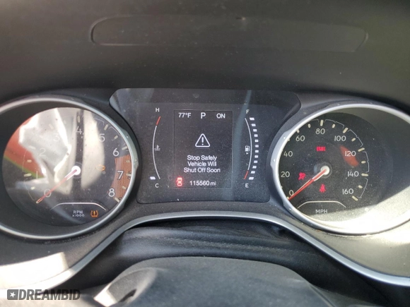 2018 Jeep Compass Latitude with VIN 3C4NJCBB5JT489115, listed as a Copart auction lot 48608855 with 115,560 mi miles and Salvage Title. Bid and sale history available at carsss.com. Image 9.