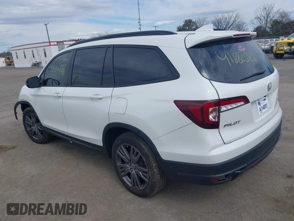 2022 Honda Pilot Sport with VIN 5FNYF6H3XNB037388, listed as a IAAI auction lot 41882581 with 53,540 mi miles and . Bid and sale history available at DreamBid. Image 3.