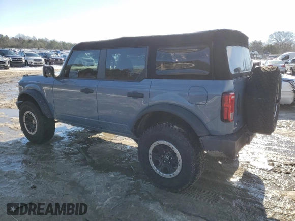 2023 Ford Bronco with VIN 1FMEE5DP0PLB17111, listed as a Copart auction lot 86588374 with 26,093 mi miles and Salvage Title. Bid and sale history available at DreamBid. Image 2.