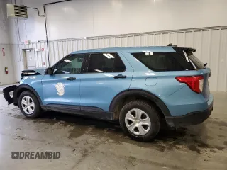 2022 Ford Police Interceptor Utility z VIN 1FM5K8AW1NNA09765, wystawiony jako Copart lot #71442844 z przebiegiem Nie podano mil oraz Szkoda całkowita • Salvage title. Historia ofert i sprzedaży dostępna na DreamBid. Obrazek 2.