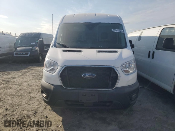 2022 Ford Transit Cargo with VIN 1FTBR1C82NKA17027, listed as a Copart auction lot 45346305 with 45,358 mi miles and Salvage Title. Bid and sale history available at DreamBid. Image 5.