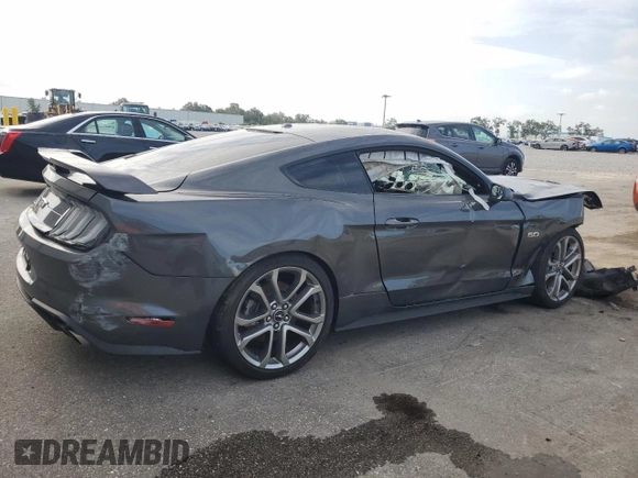 2018 Ford Mustang GT z VIN 1FA6P8CF3J5184722, wystawiony jako Copart lot #60317625 z przebiegiem 22 440 mil mil oraz Szkoda całkowita • Salvage title. Historia ofert i sprzedaży dostępna na DreamBid. Obrazek 3.
