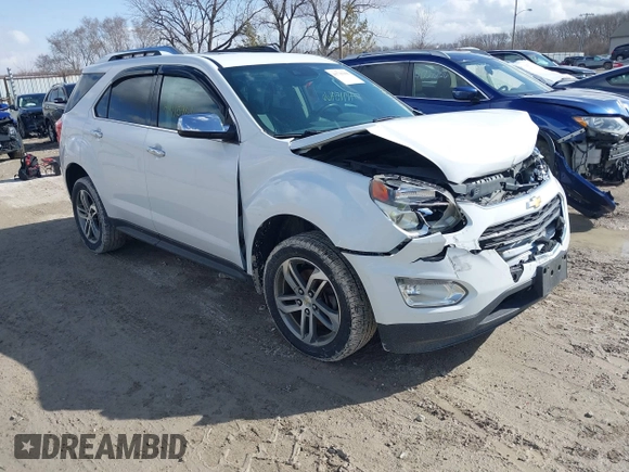 2017 Chevrolet Equinox Premier with VIN 2GNFLGEK8H6213485, listed as a IAAI auction lot 41715966 with 113,457 mi miles. Bid and sale history available at carsss.com. Image 1.