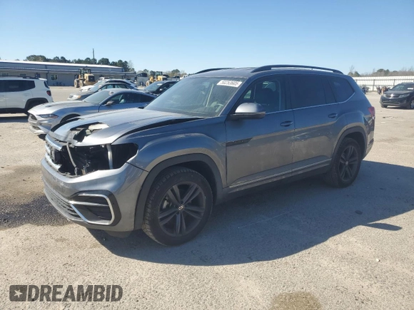 2021 Volkswagen Atlas SE with VIN 1V2NR2CA5MC562930, listed as a Copart auction lot 50253605 with 67,093 mi miles and Salvage title. Bid and sale history available at DreamBid. Image 1.