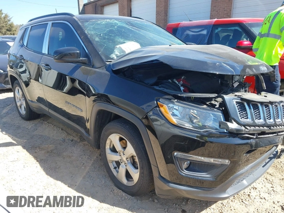 2021 Jeep Compass Latitude with VIN 3C4NJCBB4MT532251, listed as a IAAI auction lot 41889321 with 52,295 mi miles and . Bid and sale history available at DreamBid. Image 1.