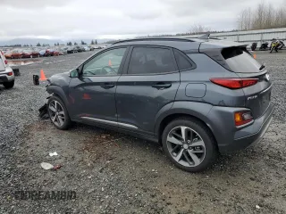 2019 Hyundai Kona Ultimate with VIN KM8K5CA56KU373671, listed as a Copart auction lot 85727634 with 17,727 mi miles and Salvage Title. Bid and sale history available at carsss.com. Image 2.