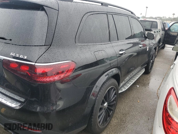 2024 Mercedes-Benz GLS 63 AMG with VIN 4JGFF8KE3RB198439, listed as a Copart auction lot 74292474 with 2,108 mi miles and Non repairable. Bid and sale history available at DreamBid. Image 3.
