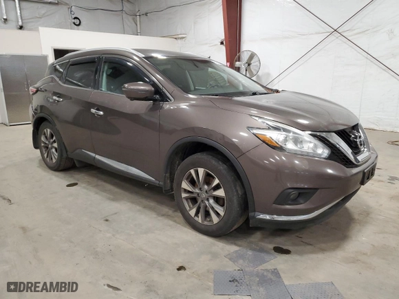 2015 Nissan Murano Platinum with VIN 5N1AZ2MHXFN280460, listed as a Copart auction lot 52215425 with 139,546 mi miles and Clean Title. Bid and sale history available at carsss.com. Image 4.