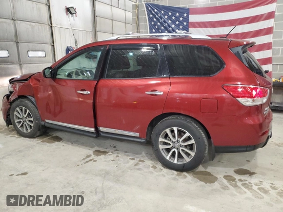 2014 Nissan Pathfinder SL with VIN 5N1AR2MM5EC621187, listed as a Copart auction lot 53476935 with 226,353 mi miles and Salvage Title. Bid and sale history available at carsss.com. Image 2.