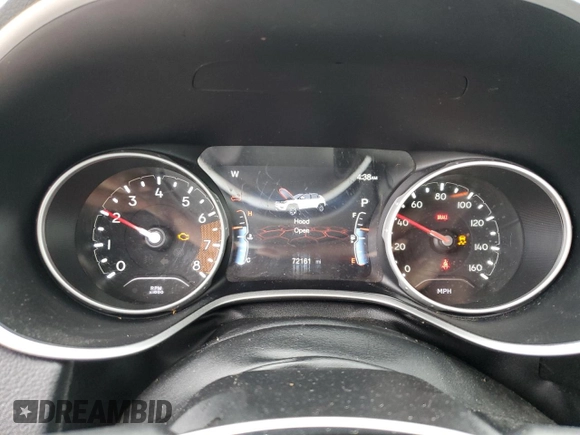 2021 Jeep Compass Limited with VIN 3C4NJCCB2MT522588, listed as a Copart auction lot 88966345 with 72,161 mi miles and Salvage Title. Bid and sale history available at carsss.com. Image 9.