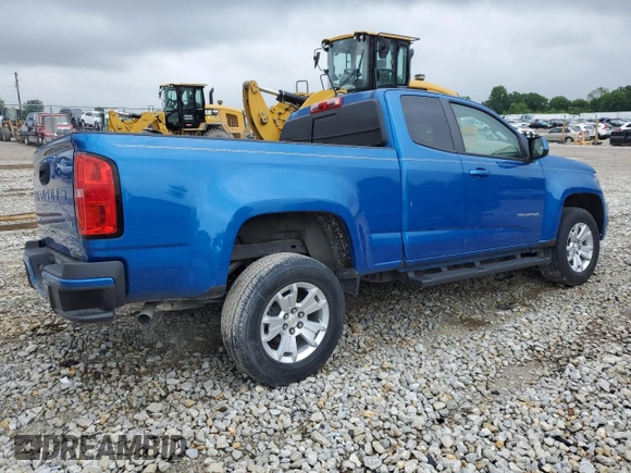 2021 Chevrolet Colorado 2WD LT with VIN 1GCHSCEA7M1123021, listed as a Copart auction lot 59622885 with 46,029 mi miles and Salvage title. Bid and sale history available at DreamBid. Image 3.