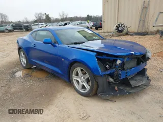 2017 Chevrolet Camaro 1LT with VIN 1G1FB1RX1H0144817, listed as a IAAI auction lot 41609587 with 44,477 mi miles. Bid and sale history available at carsss.com. Image 1.