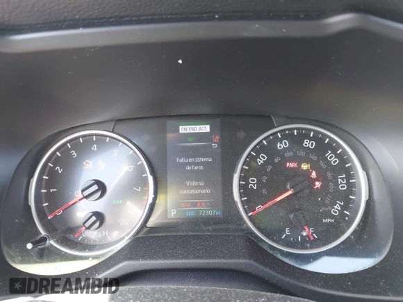 2022 Toyota RAV4 XLE Premium with VIN 2T3C1RFV2NW191537, listed as a IAAI auction lot 42245715 with 72,307 mi miles and . Bid and sale history available at DreamBid. Image 7.