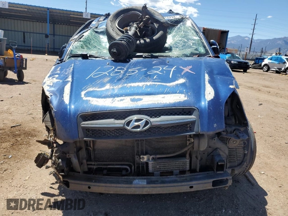 2006 Hyundai Tucson GLS with VIN KM8JN72D76U303031, listed as a Copart auction lot 53524894 with 0 mi miles and Salvage Title. Bid and sale history available at carsss.com. Image 5.