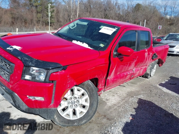 2022 Nissan Frontier S with VIN 1N6ED1EK5NN637905, listed as a IAAI auction lot 41381446 with 32,076 mi miles. Bid and sale history available at carsss.com. Image 17.