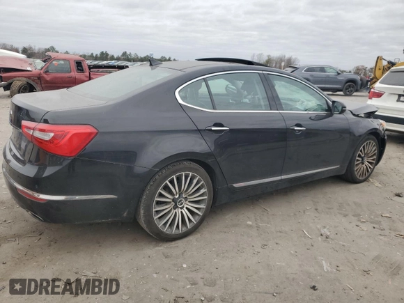 2014 Kia Cadenza Premium with VIN KNALN4D71E5124055, listed as a Copart auction lot 80391974 with 54,363 mi miles and Salvage Title. Bid and sale history available at carsss.com. Image 3.