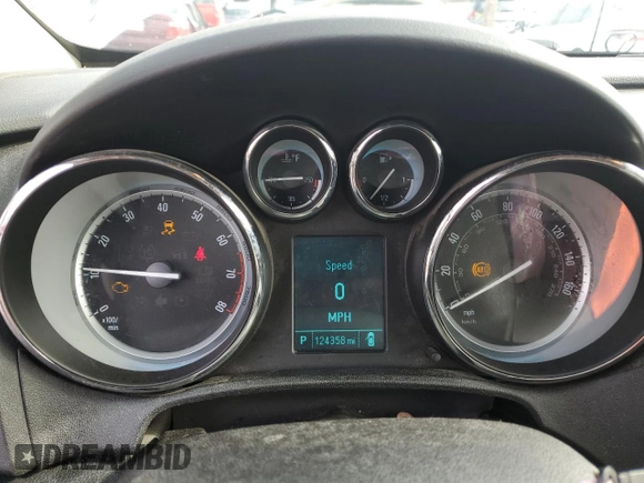 2016 Buick Verano Group with VIN 1G4PS5SK2G4184960, listed as a Copart auction lot 58577215 with 124,358 mi miles and Salvage title. Bid and sale history available at DreamBid. Image 9.