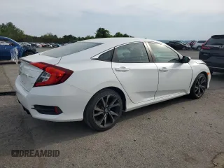2019 Honda Civic Sport with VIN 2HGFC2F89KH594162, listed as a Copart auction lot 56005095 with 32,870 mi miles and Salvage title. Bid and sale history available at DreamBid. Image 3.