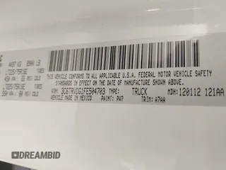 2015 Ram ProMaster Cargo z VIN 3C6TRVDG1FE504703, wystawiony jako IAAI lot #42149367 z przebiegiem 204 463 mil mil oraz . Historia ofert i sprzedaży dostępna na DreamBid. Obrazek 9.