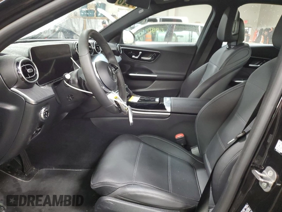 2025 Mercedes-Benz C 300 with VIN W1KAF4HB3SR242642, listed as a Copart auction lot 49090085 with 4,968 mi miles and Salvage Title. Bid and sale history available at DreamBid. Image 7.