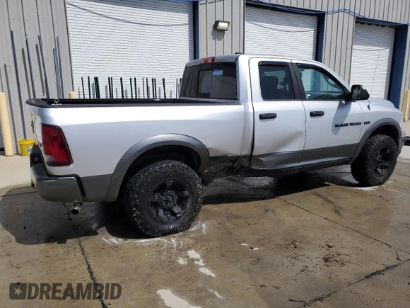 2011 Ram 1500 Big Horn with VIN 1D7RV1GT7BS700576, listed as a Copart auction lot 56128205 with 183,192 mi miles and Salvage title. Bid and sale history available at DreamBid. Image 3.