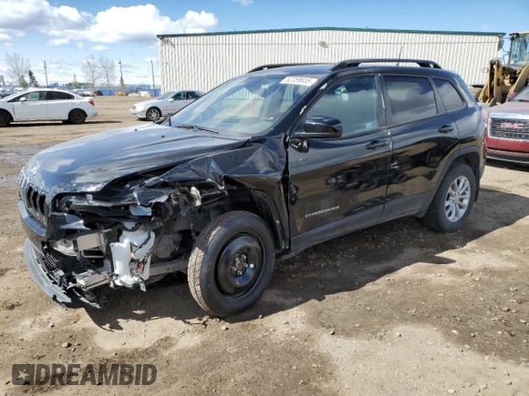 2022 Jeep Cherokee X with VIN 1C4PJMCX5ND552329, listed as a Copart auction lot 52359655 with 45,348 mi miles and Salvage title. Bid and sale history available at DreamBid. Image 1.