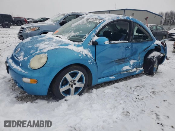 2004 Volkswagen New Beetle Coupe Satellite Blue with VIN 3VWGK31C94M420973, listed as a Copart auction lot 82930654 with 0 mi miles and Clean Title. Bid and sale history available at carsss.com. Image 1.