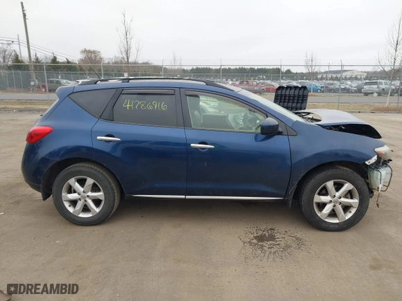 2009 Nissan Murano SL with VIN JN8AZ18W79W160626, listed as a IAAI auction lot 41786916 with 211,448 mi miles. Bid and sale history available at carsss.com. Image 14.