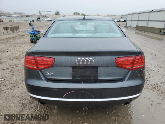 2013 Audi A8 3.0L with VIN WAUAGAFD2DN016626, listed as a Copart auction lot 51662665 with 73,741 mi miles and Salvage title. Bid and sale history available at DreamBid. Image 6.