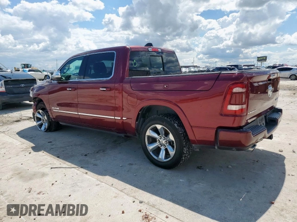 2019 Ram 1500 Limited z VIN 1C6SRFHT7KN700112, wystawiony jako Copart lot #56429005 z przebiegiem 93 433 mil mil oraz Szkoda całkowita • Salvage title. Historia ofert i sprzedaży dostępna na DreamBid. Obrazek 2.