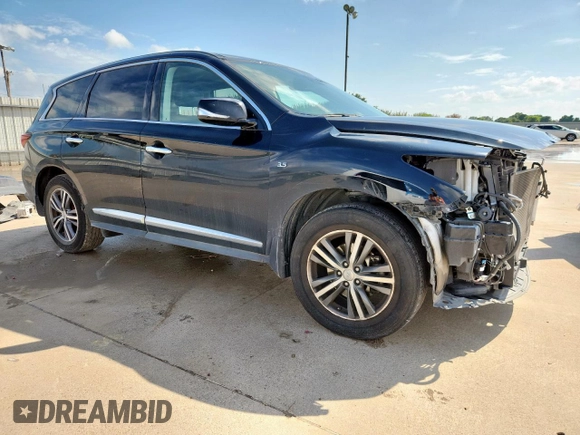 2019 Infiniti QX60 Luxe with VIN 5N1DL0MN9KC525893, listed as a Copart auction lot 63218895 with 106,280 mi miles and Salvage title. Bid and sale history available at DreamBid. Image 4.