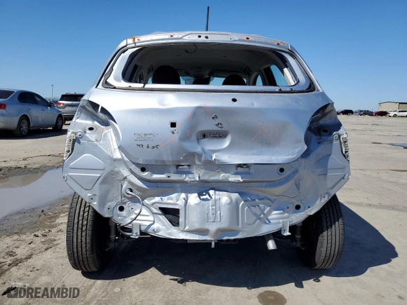 2022 Mitsubishi Mirage ES with VIN ML32AUHJ3NH002069, listed as a Copart auction lot 48496805 with 28,528 mi miles and Salvage Title. Bid and sale history available at carsss.com. Image 6.
