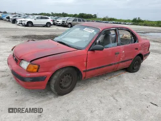 1995 Toyota Tercel DX z VIN JT2EL56EXS0046010, wystawiony jako Copart lot #59368644 z przebiegiem Nie podano mil oraz Szkoda całkowita • Salvage title. Historia ofert i sprzedaży dostępna na DreamBid. Obrazek 1.
