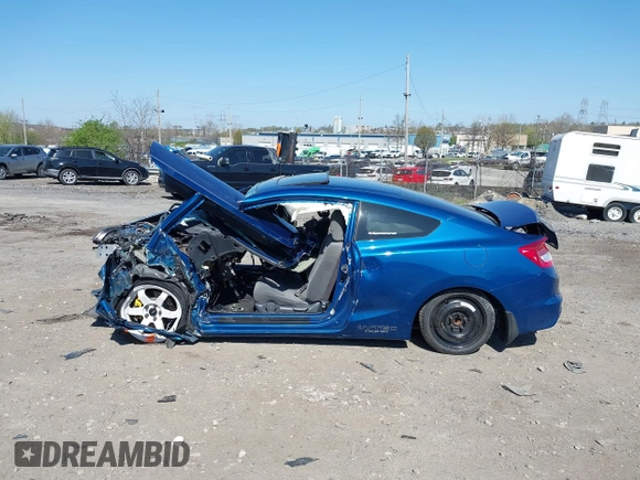 2012 Honda Civic Cpe Si with VIN 2HGFG4A55CH706373, listed as a IAAI auction lot 42061365 with 1 mi miles. Bid and sale history available at carsss.com. Image 14.