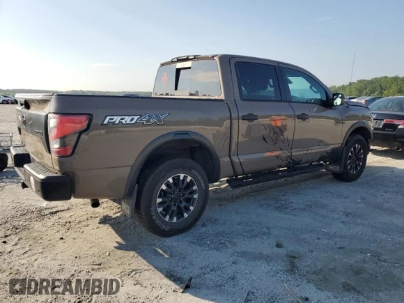 2021 Nissan Titan Pro-4X with VIN 1N6AA1ED0MN507652, listed as a Copart auction lot 62156505 with 13,085 mi miles and Salvage title. Bid and sale history available at DreamBid. Image 3.
