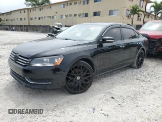 2014 Volkswagen Passat Wolfsburg Edition with VIN 1VWAS7A33EC112939, listed as a Copart auction lot 52702025 with 144,648 mi miles and Clean title. Bid and sale history available at DreamBid. Image 1.