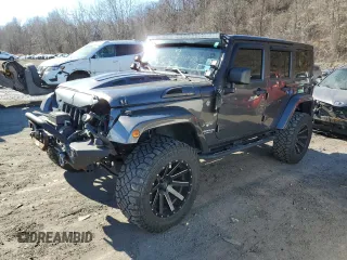 2016 Jeep Wrangler Unlimited Sahara with VIN 1C4BJWEG6GL267442, listed as a Copart auction lot 42224815 with 142,937 mi miles and Salvage title. Bid and sale history available at DreamBid. Image 1.